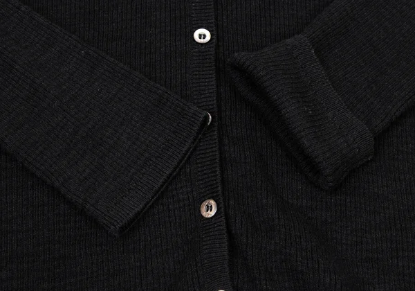 DKNY Cotton Blend V-neck Ribbed Knit Cardigan K-175112_007