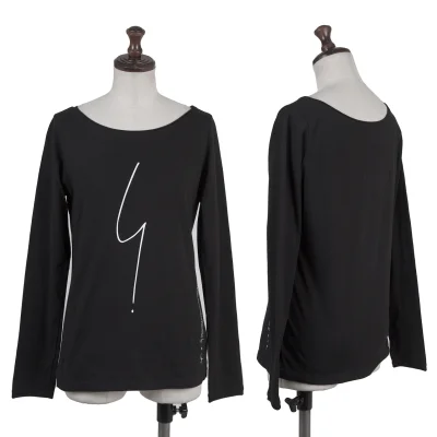agnes b. Cotton Logo Printed T Shirt