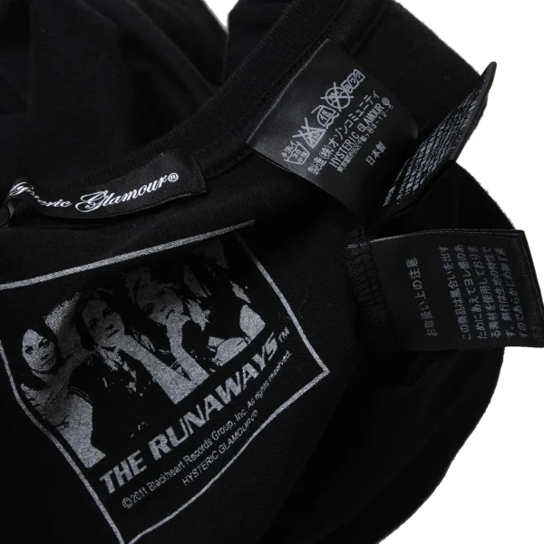 HYSTERIC GLAMOUR THE RUNAWEYS JAPAN TOUR Cotton Print T-shirt K-175118_013
