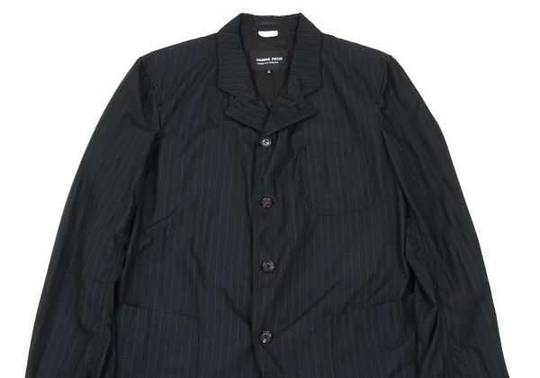 COMME des GARCONS HOMME DEUX Poly Blend Striped Puckering Jacket K-175126_002