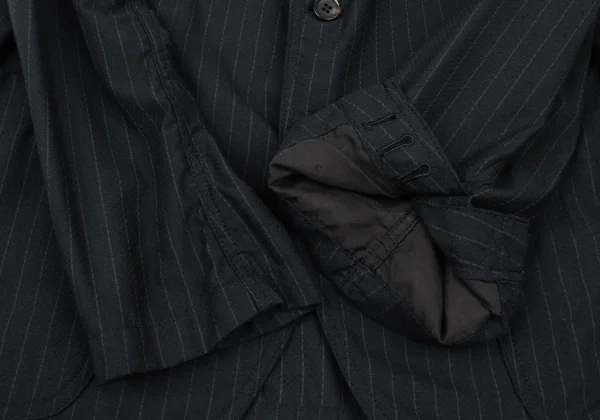COMME des GARCONS HOMME DEUX Poly Blend Striped Puckering Jacket K-175126_008