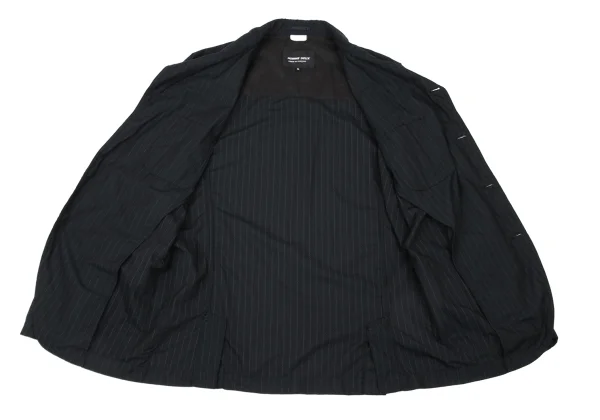 COMME des GARCONS HOMME DEUX Poly Blend Striped Puckering Jacket K-175126_012