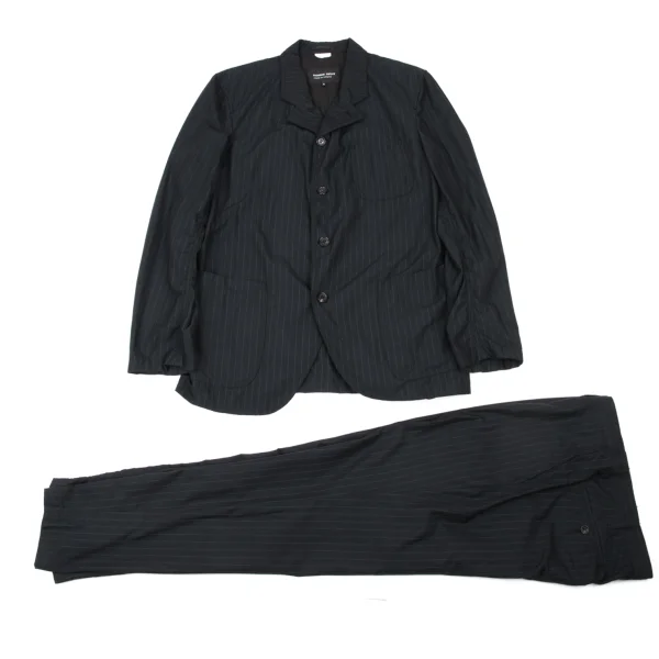 COMME des GARCONS HOMME DEUX Poly Blend Striped Puckering Jacket K-175126_017