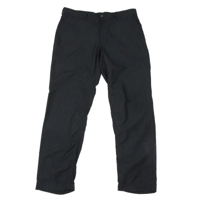 COMME des GARCONS HOMME DEUX Poly Blend Striped Puckering Pants