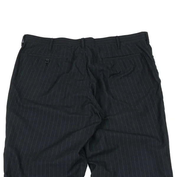 COMME des GARCONS HOMME DEUX Poly Blend Striped Puckering Pants K-175127_012
