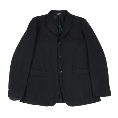 COMME des GARCONS HOMME DEUX Vest Docking Design Striped Jacket