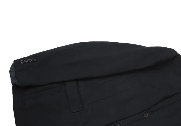 COMME des GARCONS HOMME DEUX Vest Docking Design Striped Jacket K-175129_008