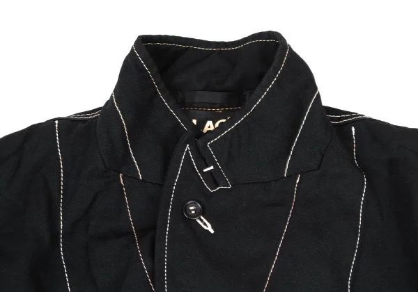 BLACK COMME des GARCONS Dyed Poly Cotton White Stitch Jacket K-175133_006