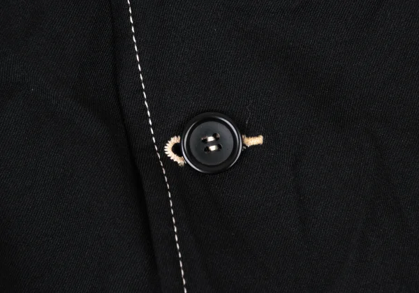 BLACK COMME des GARCONS Dyed Poly Cotton White Stitch Jacket K-175133_013