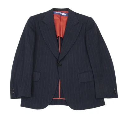 JUNYA WATANABE MAN COMME des GARCONS Wool Blend Striped Single Button Jacket