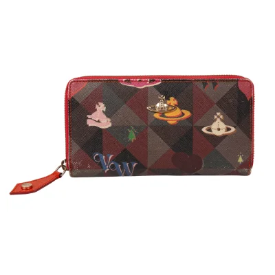 Vivienne Westwood LOGOMANIA Printed Zip-Around Long Wallet