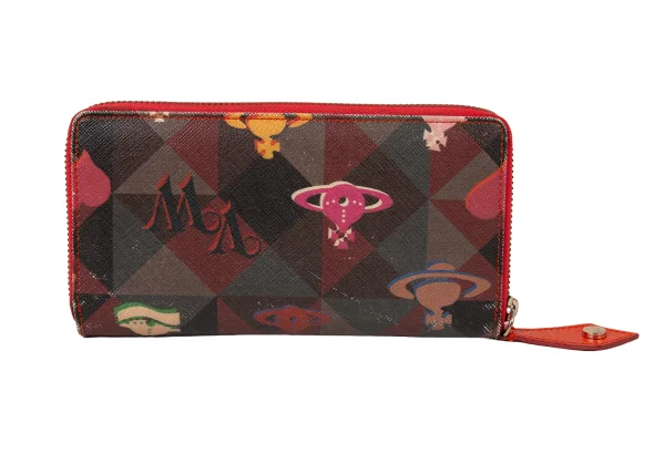 Vivienne Westwood LOGOMANIA Printed Zip-Around Long Wallet K-175145_002