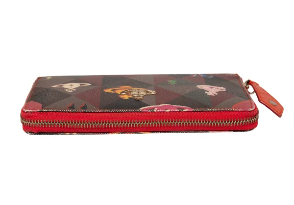 Vivienne Westwood LOGOMANIA Printed Zip-Around Long Wallet K-175145_004