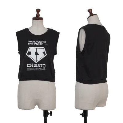 ISSEY MIYAKE I.S Front Print Tank Top