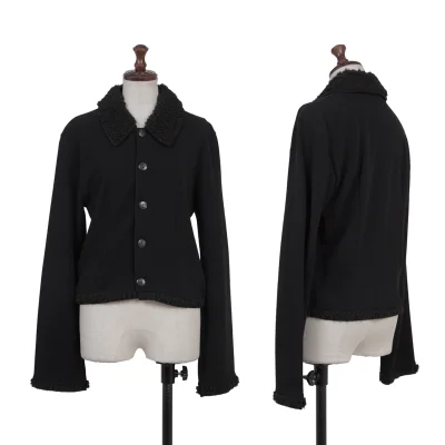sunao kuwahara I.S. Boa Paneling Knit Jacket