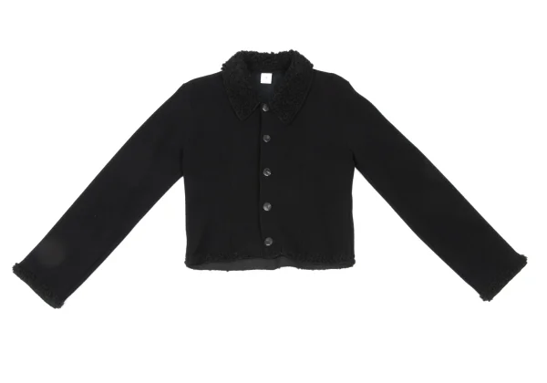 sunao kuwahara I.S. Boa Paneling Knit Jacket K-175150_002