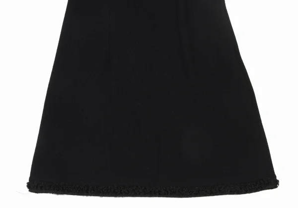 sunao kuwahara I.S. Wool Blend Boa Panels Sleeveless Dress K-175151_006