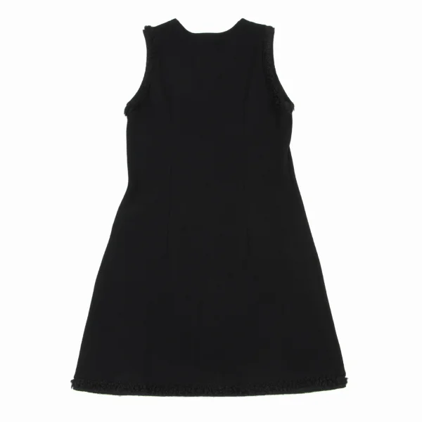 sunao kuwahara I.S. Wool Blend Boa Panels Sleeveless Dress K-175151_009