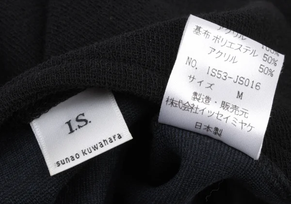 sunao kuwahara I.S. Wool Blend Boa Panels Sleeveless Dress K-175151_012