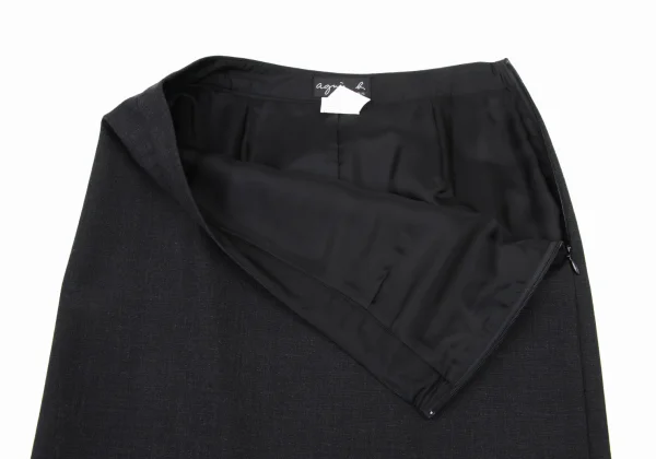 agnes b. Wool A-line Skirt K-175152_005