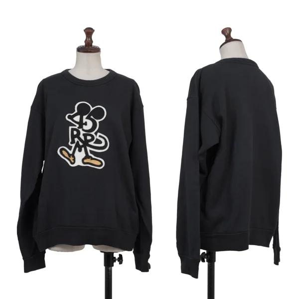 45RPM STUDIO Patch Design Sweatshirt Black S-M K-175156_001