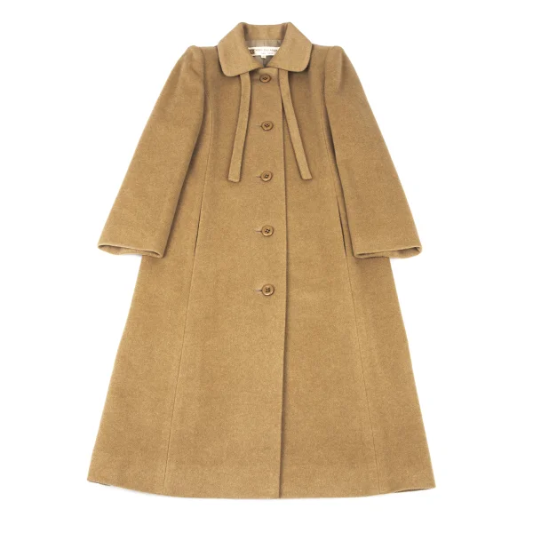 MISS BALMAIN Ribbon Design Cashmere Wool Coat K-175157_002