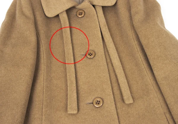 MISS BALMAIN Ribbon Design Cashmere Wool Coat K-175157_006