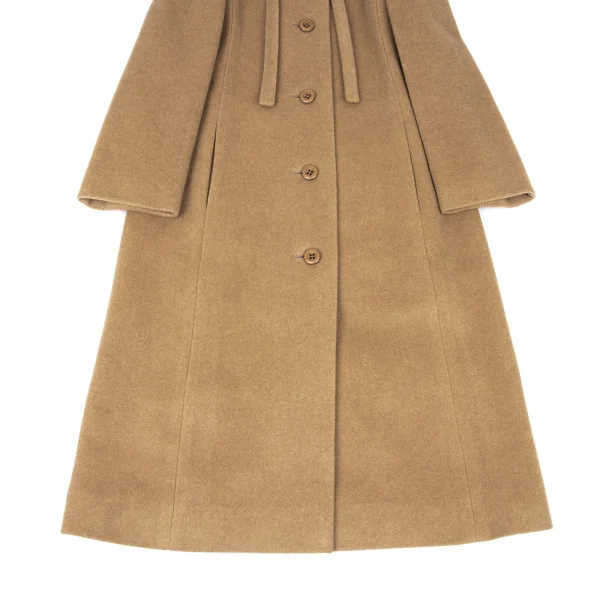 MISS BALMAIN Ribbon Design Cashmere Wool Coat K-175157_010