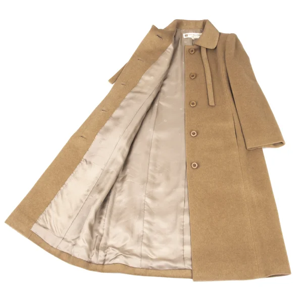 MISS BALMAIN Ribbon Design Cashmere Wool Coat K-175157_012