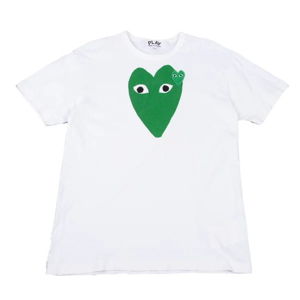PLAY COMME des GARCONS Heart Patch Printed T-shirt White XL K-175162_001