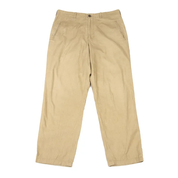 Y's for men Oxford Cotton Pants Beige 4 K-175165_001