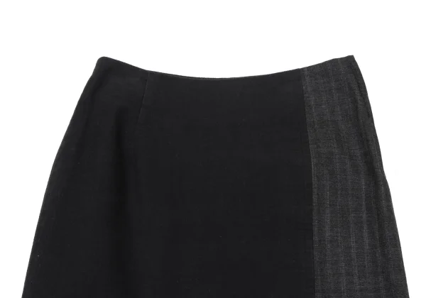 MASAKI MATSUSHIMA Switching Pleats Skirt K-175187_003