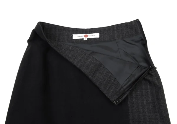 MASAKI MATSUSHIMA Switching Pleats Skirt K-175187_004