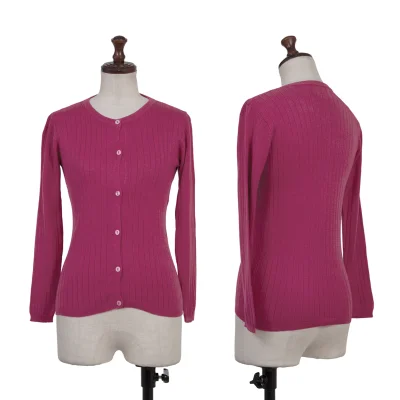 TOCCA Silk rib 3/4 Sleeve Cardigan