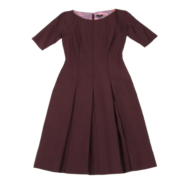 TOCCA Wool Stitch Tuck Pleats Dress K-175190_002