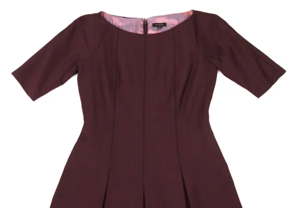 TOCCA Wool Stitch Tuck Pleats Dress K-175190_003