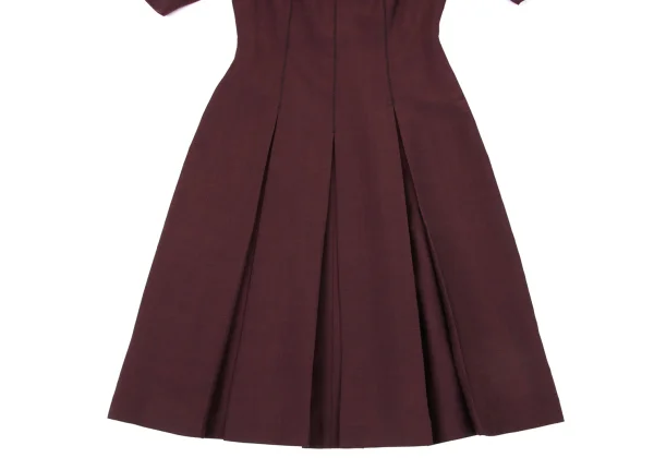 TOCCA Wool Stitch Tuck Pleats Dress K-175190_006