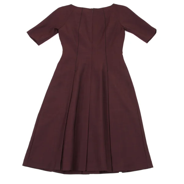 TOCCA Wool Stitch Tuck Pleats Dress K-175190_009