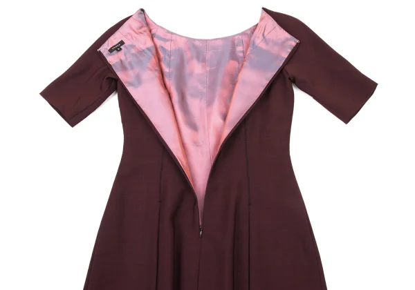 TOCCA Wool Stitch Tuck Pleats Dress K-175190_010