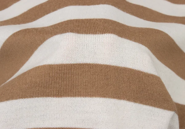 PAUL&JOE Ribbon Hem Striped Turtleneck Knit Sweater K-175193_013