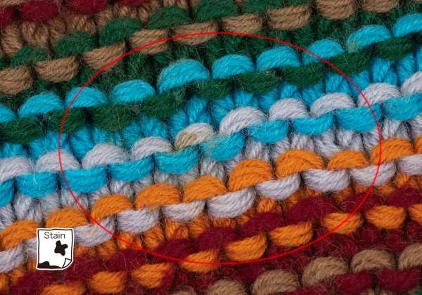KANSAI YAMAMOTO Colorful Weave Turtleneck Knit Sweater K-175195_004