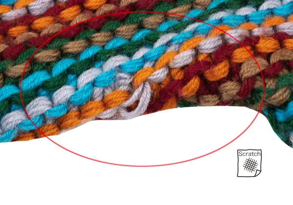KANSAI YAMAMOTO Colorful Weave Turtleneck Knit Sweater K-175195_014