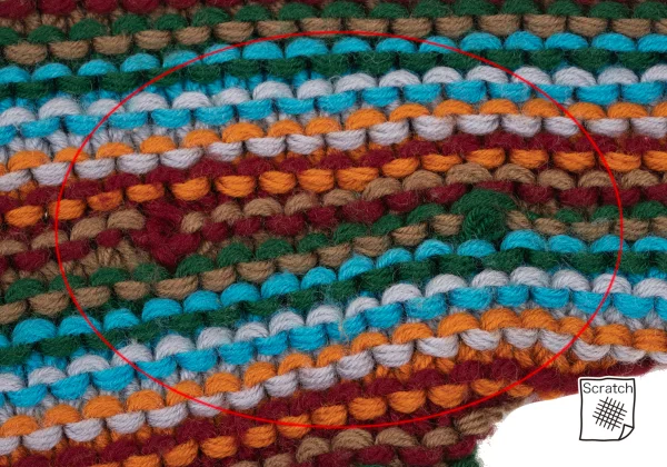 KANSAI YAMAMOTO Colorful Weave Turtleneck Knit Sweater K-175195_015