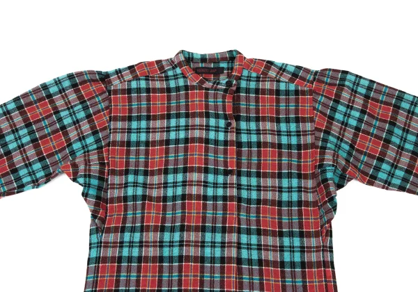 KENZO JAP Wool Pullover Check Blouse K-175196_003