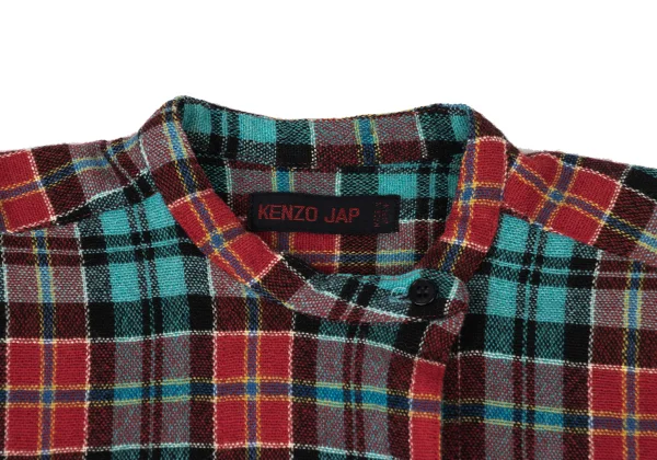 KENZO JAP Wool Pullover Check Blouse K-175196_004