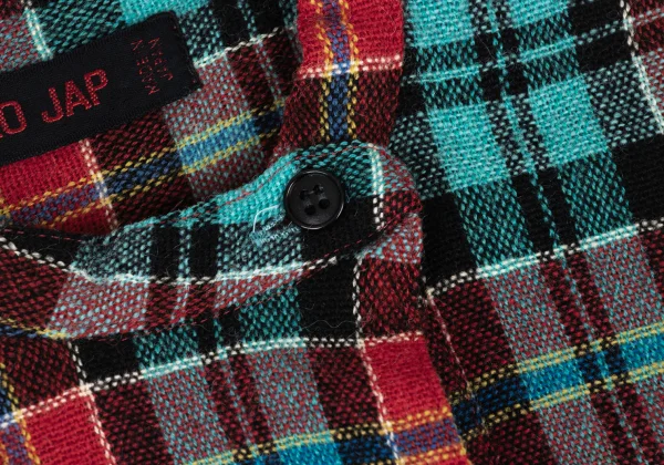 KENZO JAP Wool Pullover Check Blouse K-175196_005