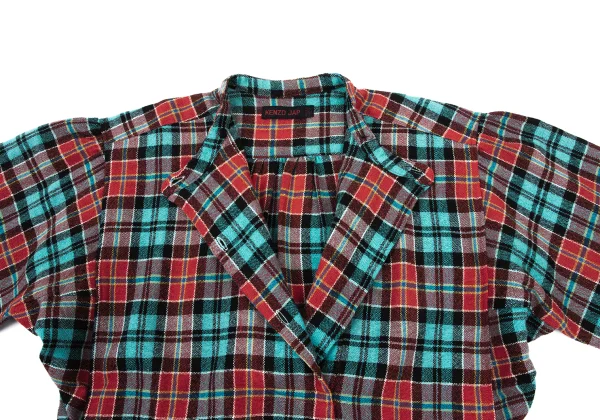 KENZO JAP Wool Pullover Check Blouse K-175196_006