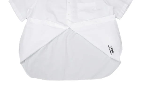 COMME des GARCONS HOMME Logo Embroidery Cotton Short Sleeve Shirt K-175200_009