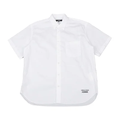 COMME des GARCONS HOMME Logo Embroidered Short Sleeve Shirt