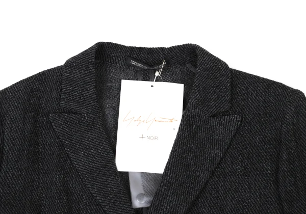 Yohji Yamamoto NOIR Cotton Layered Vent Jacket K-175211_004
